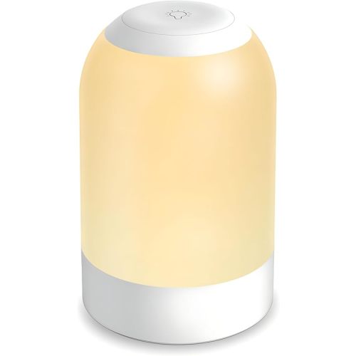 G Keni Egg Light for Nursery, Small Tap Baby Night Light Lamp Rechargeable Battery Operated with Timer, Touch Lamp for Kids and Adults, Dimmable Warm Amber Nightlight for Bedroom/Nightstand/Bedside
