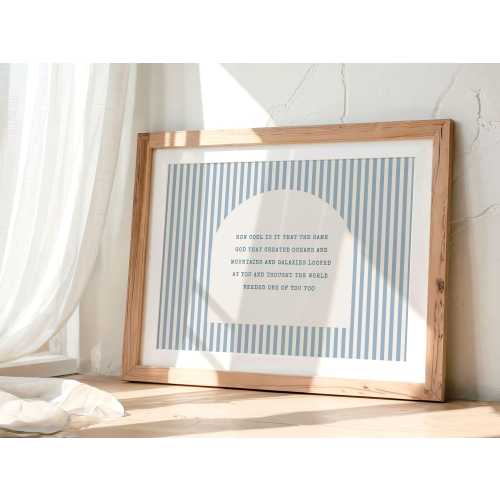Christian Nursery Wall Art, Baby Room Print, Kids Bible Quote, Faith Poster, Nursery Decor