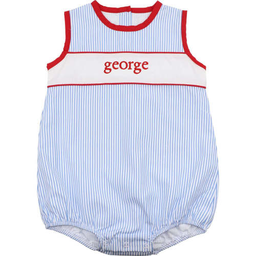 Blue And Red Striped Insert Bubble