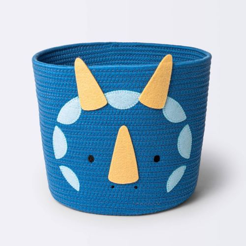 Coiled Rope Medium Round Storage Decorative Basket - Dinosaur - Cloud Island™