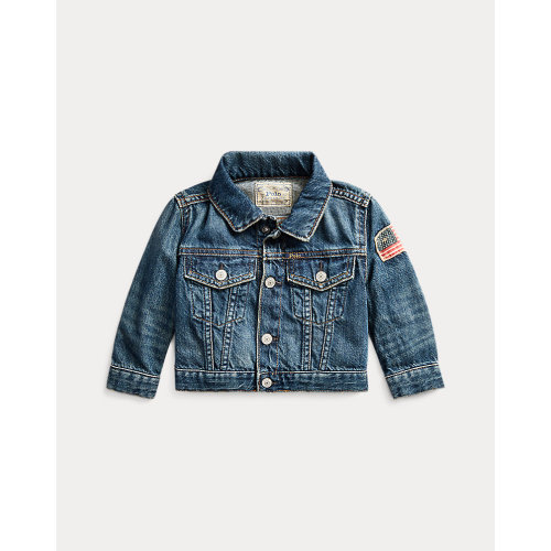 Flag Denim Trucker Jacket