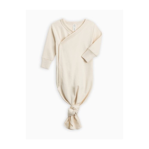 Organic Indy Wrap Gown, 0-3M