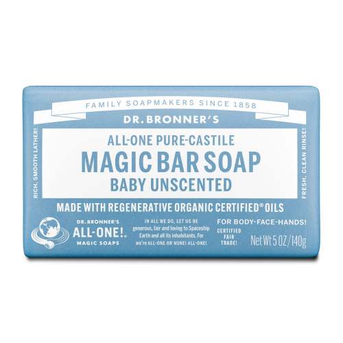 Unscented Pure-Castile Bar Soap with Organic Ingredients | Dr. Bronner's