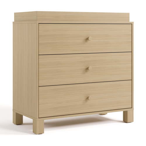 Storkcraft California 3 Drawer Dresser with Infant Changing Topper, Driftwood