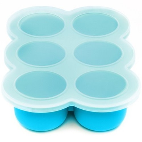 WeeSprout Silicone Baby Food Freezer Tray with Clip-on Lid