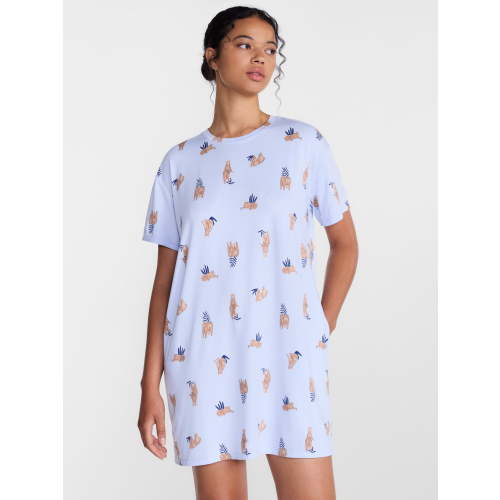 Joyspun Women's Essential Short Sleeve Sleepshirt, Sizes S/M to 2X/3X
