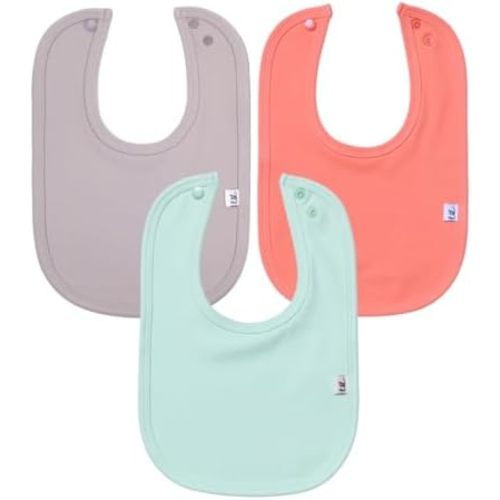 Leya & Lior SnapDry 3-Pack Classic Bibs for Babies – Instant-Dry Absorbent Drool Bibs for Boys & Girls