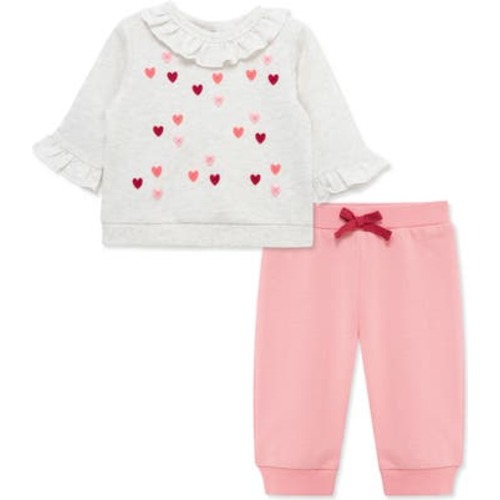 3M - Hearts Active Ruffle Sweatshirt & Pants Set