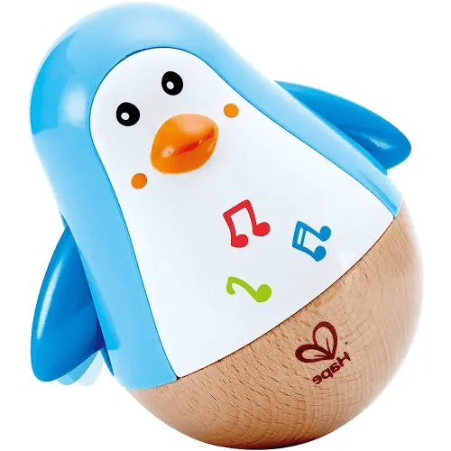 Hape Wobbling Melody Penguin Musical Instrument, Multicolor, 5'' x 2''