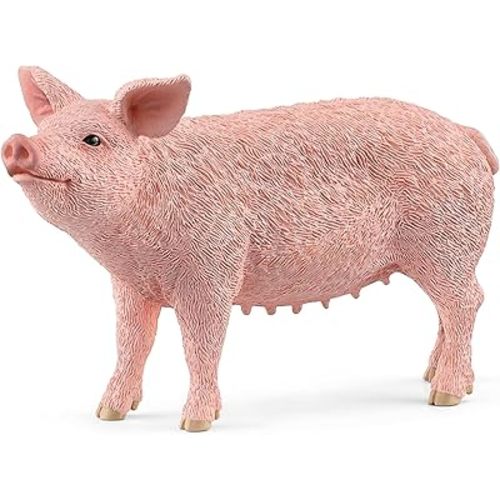 Schleich Farm World, Realistic Farm Animal Toys for Kids Ages 3 and Above, Pig Toy Figurine , 2.3 inch