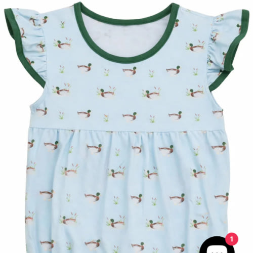 Ducks in a Row Flutter Bubble | Posh Tots Children's Boutique