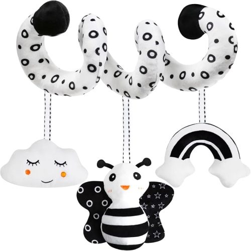 Spiral Hanging Car Seat and Stroller Activity Baby Toy for 0-6Months