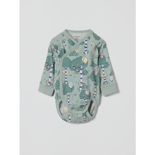 BALLOON FOREST GOTS WRAP BODYSUIT (1-6MOS)-31962