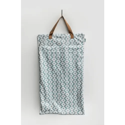 Large Zipper Hanging Wet Bag, Laundry Bag with Handles