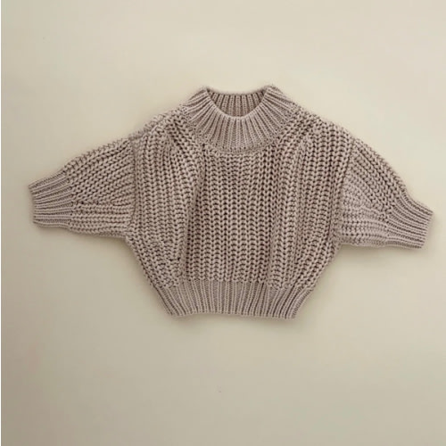 Extra Chunky Knit Sweater - Oatmeal – Purely Little