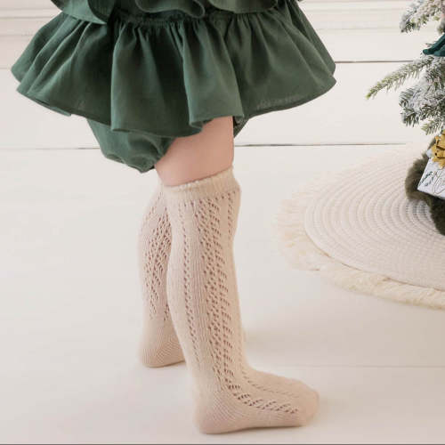 Jasmine Lace Cotton Socks – Olive and Cradle