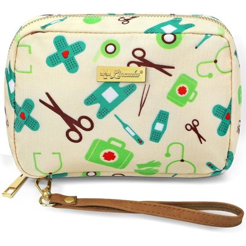 Portable Travel First Aid Kit for Kids and Adults, 143 Pieces All-Purpose Emergency First Aid Kit for Home, Car, Diaper Bag, Survival, Camping, Hiking, and More (Off-White)