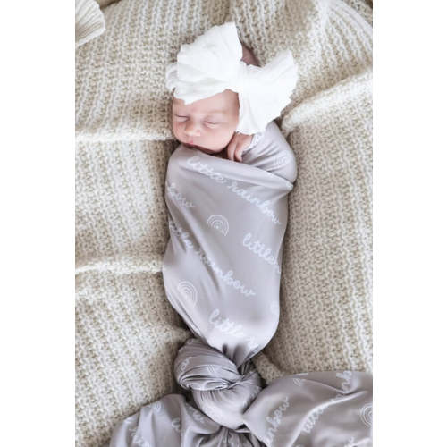 Little Rainbow Swaddle Blanket | Neutral