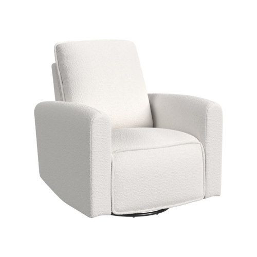 Hokku Designs Wilson Power Glider Recliner, Alabaster | Wayfair