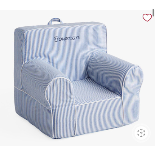 Anywhere Chair®, Chambray Blue Oxford Stripe Slipcover Only