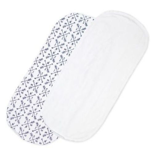 The Honest Company® Patterned Changing Pad Liner in White/Blue - WHITE/BLUE - 2 PACK