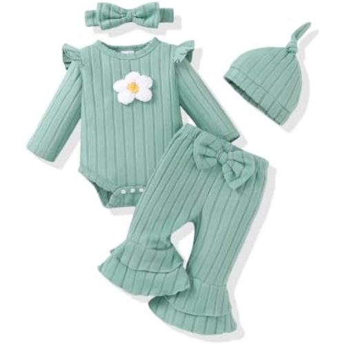 Renotemy Infant Baby Girl Clothes Newborn Outfit Essentials Preemie-12Month
