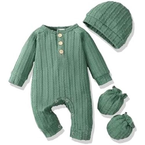 Newborn Baby Boy Clothes Infant Baby Rompers Boy Cute Newborn Boy Outfits 3PCS Romper Jumpsuit For Baby Boys