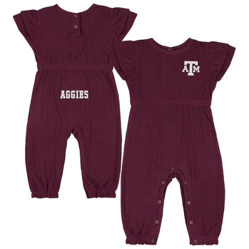 Texas A&M Aggies Colosseum Infant Beautopia Waffle Knit Romper - Maroon