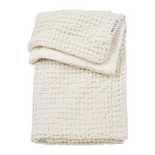 Waffle Teddy Crib Blanket