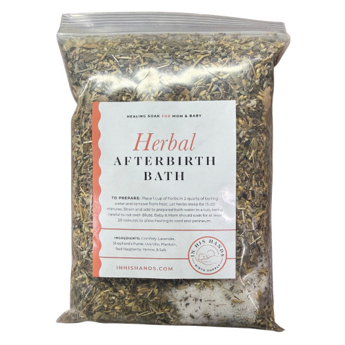 Herbal Afterbirth Sitz Bath dry herb soak with salt, 12oz. | In His Hands