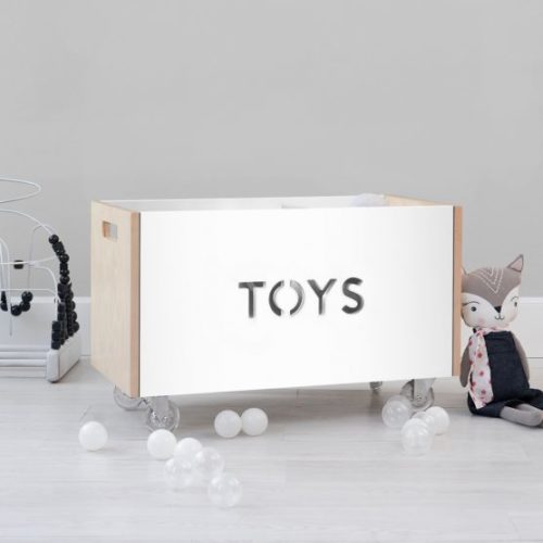 Nico &amp; Yeye Toy Box Chest on Casters - Maple