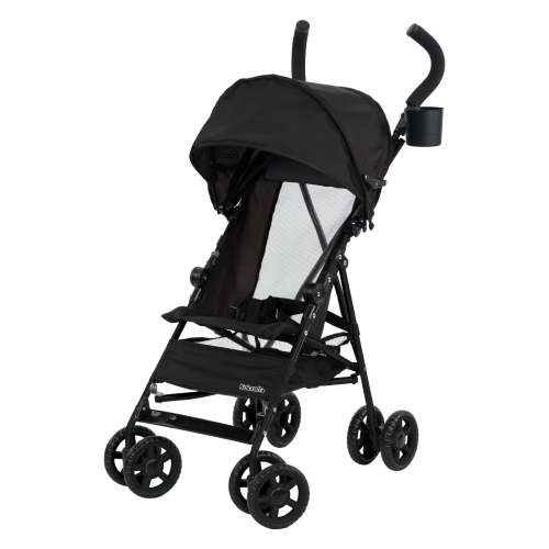 Kolcraft Cloud Lightweight Foldable Umbrella Stroller for Baby, Toddler, Kid - Black