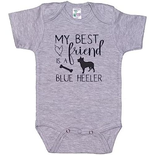 Ebenezer Fire My Best Friend is a Blue Heeler/Australian Cattle Dog Onesie/Unisex Bodysuit