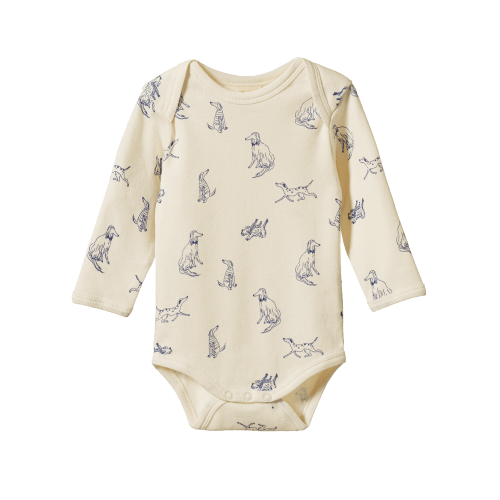 Buy Cotton Long Sleeve Bodysuit Online in United States | Nature Baby