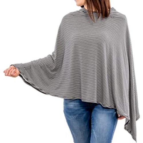 WeeSprout Nursing Cover for Breastfeeding, Feeding Cover for Breastfeeding, Soft & Breathable Nursing Poncho, Neck Insert for Hands-Free View, Machine Washable & Dryer Safe Nursing Cover Up