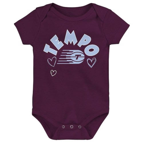 Newborn Outerstuff  Bordeaux Toronto Tempo Mascot Hearts Bodysuit