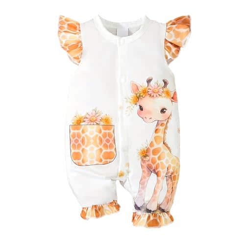 Aoswep Newborn Baby Girl Clothes Summer Outfits Infant Rompers Jumpsuits Bodysuit Cute Infant Baby Clothes Girl
