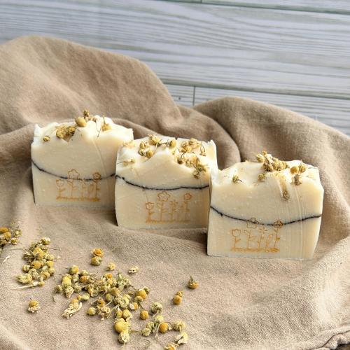 Chamomile Baby Soap Sensitive Skin Vegan Natural Handmade Gentle Baby Wash Organic Skincare Mild Soap Gift