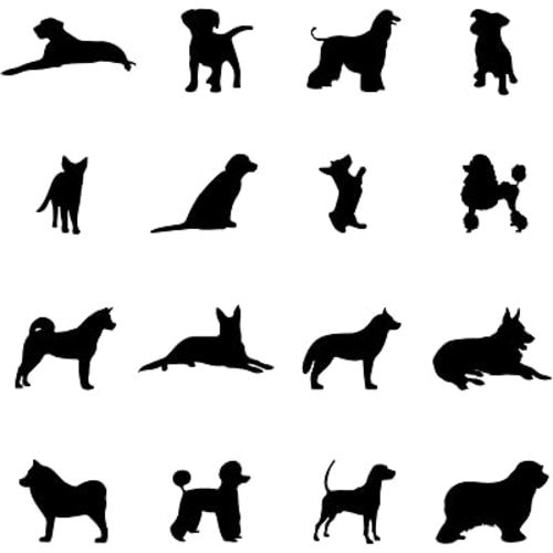 A Room with Dogs Wall Decals-Doggie Stickers for Kids Room Bedroom Nursery Playroom Décor