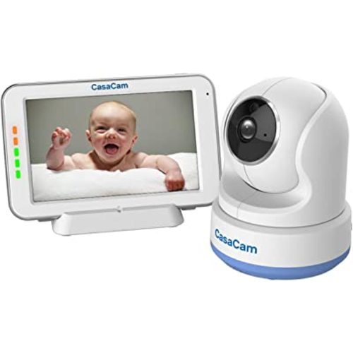 BM200 Video Baby Monitor with 5" Touchscreen and HD Pan & Tilt Camera, Two Way Audio, Lullabies, Nightlight, Automatic Night Vision and Temperature Monitoring Capability