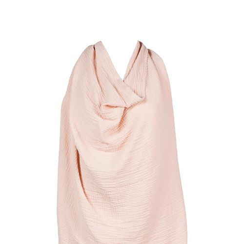 snuggle me® Nursing Cover - 100% Organic Cotton Muslin Nursing Cover Up for Breastfeeding with a BPA-Free Silicone Teether Ring, Ultra-Soft & Lightweight (33.5″ × 39.4″)