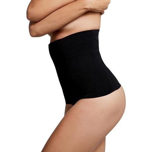 BUMPSUIT Postpartum Waist Trainer for Women Lower Belly Fat, Seamless Elastic Fabric Pull Up Style Tummy Control Shapewear