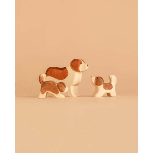 Ostheimer Handmade Wooden Dog Family Set