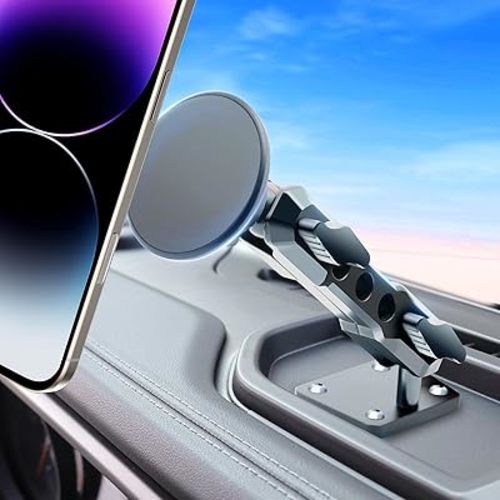 for Jeep 2024 2025 Wrangler JL JLU JT 4XE Phone Mount - Dashboard Phone Holder for Jeep Wrangler Gladiator 2/4 Door Accessories, with The Strongest Magnet (NOT for 1945-2023 JL JT)