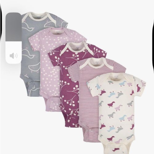 Grow by Gerber baby-boys 5-pack Short-sleeve Onesies Bodysuits