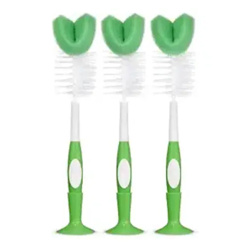 Amazon Basics Bottle Brush (Pack of 3), White (Previously Mama Bear)