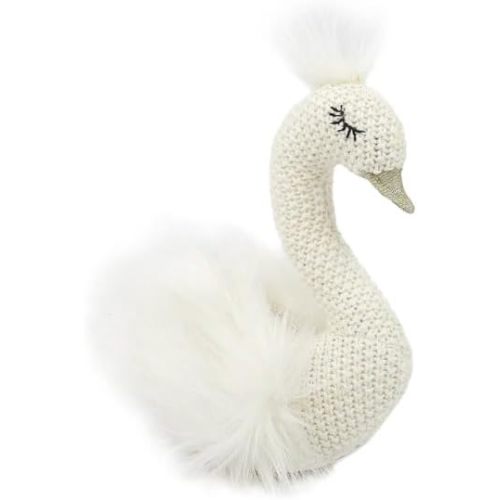 MON AMI Layla The Swan Knitted Plush Toy – 6.5”, Plush Swan Crochet Stuffed Animal for Kids of All Ages