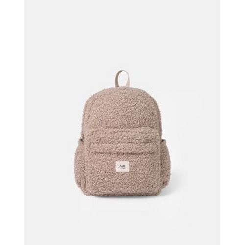 7AM Enfant 12" Teddy Backpack - Oatmeal Teddy
