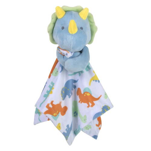 Baby Essentials Minky Doll Animal Snuggler Blanket for Newborns, Infants, Toddlers, Cuddling, Naptime and Bedtime in Dino Rex Dinosaur