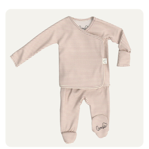 Footie - Berry Twist – Bonsie Skin to Skin Babywear